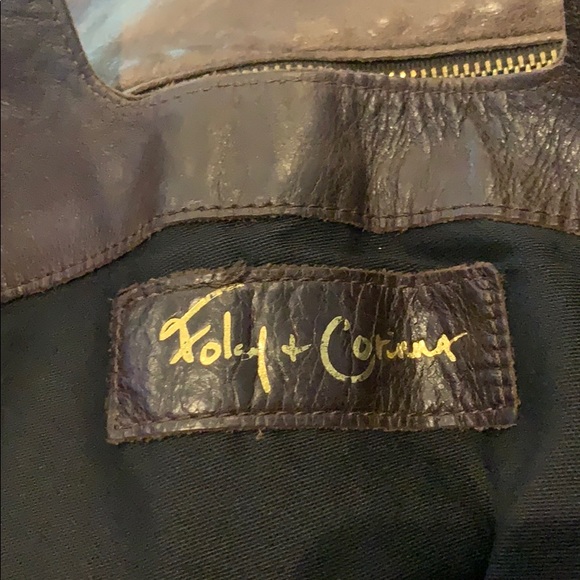 Foley and Corinna Dark Brown Leather Satchel Bag - Picture 6 of 7